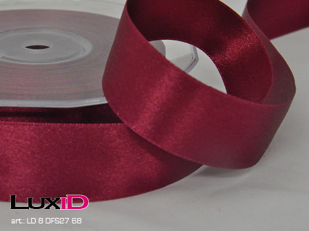 Double face satin 68 dark red 25mm x 25m